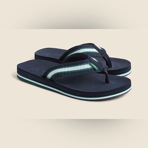 NWT J Crew Striped Flip Flops